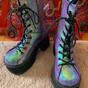 Demonia x IHeartRaves platform boots